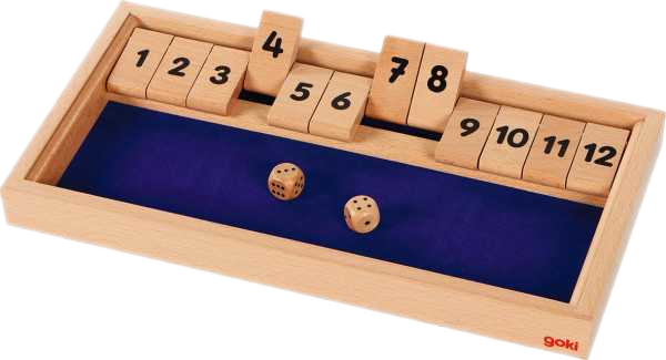 Shut the box blau