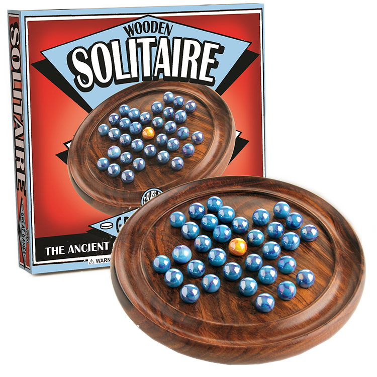 Gioco da tavolo solitario in legno