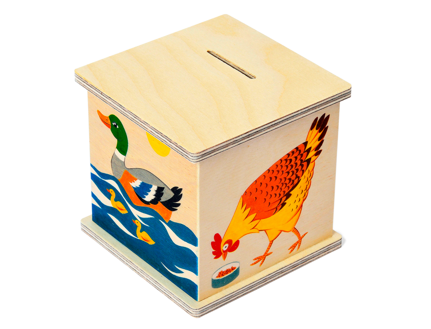 Money box animals birch plywood