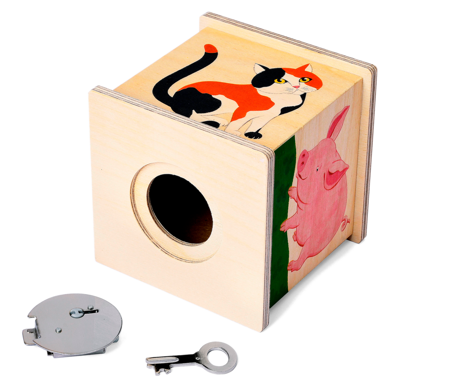 Money box animals birch plywood