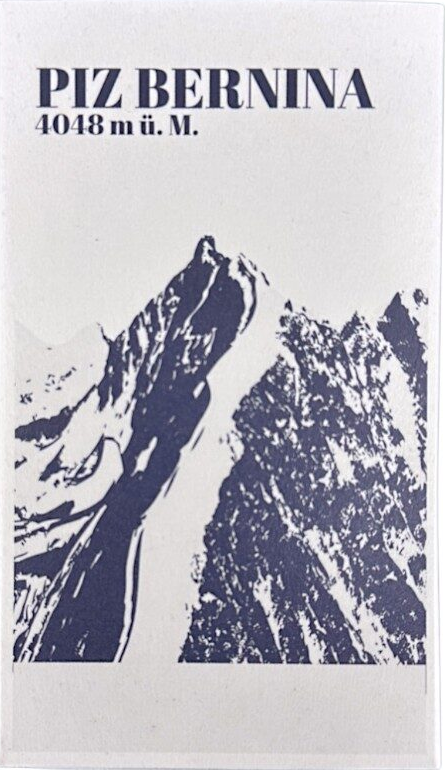 Streichholzschachtel Piz Bernina