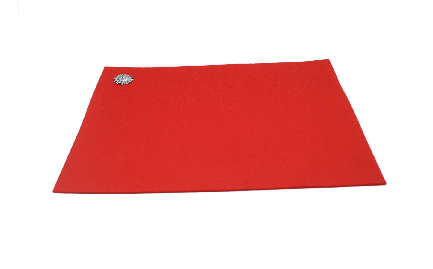 Red wool felt placemat