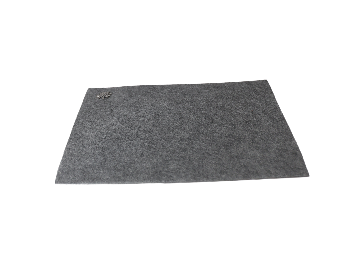 Felt placemat with metal motifs grey