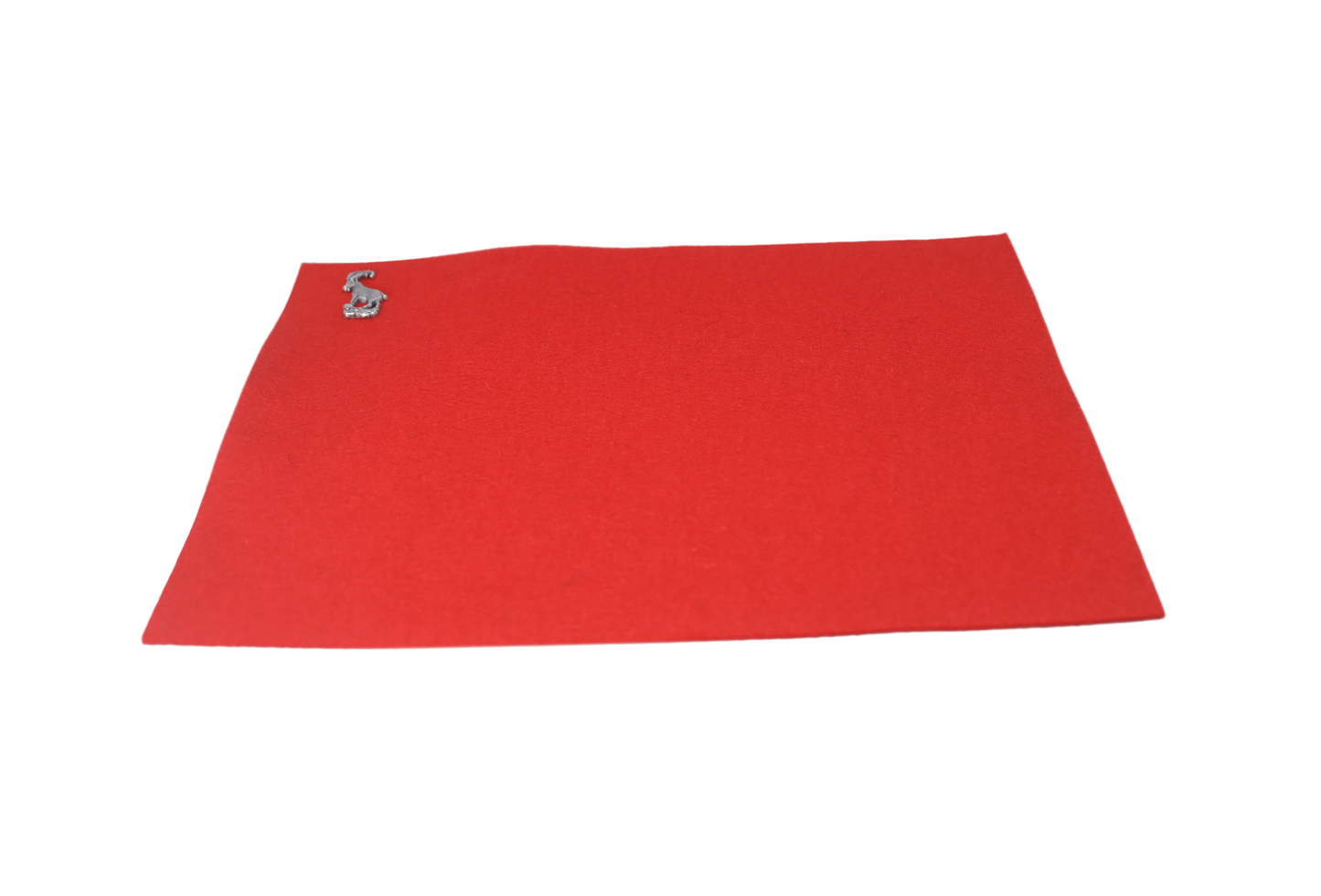 Red wool felt placemat