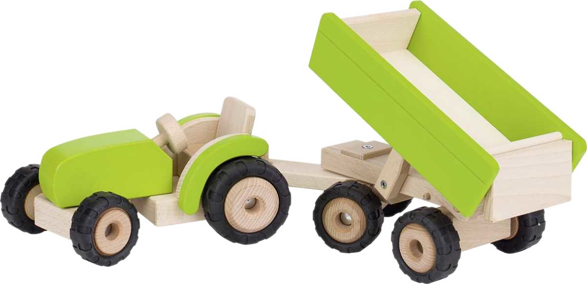 Traktor aus Holz für Kinder
