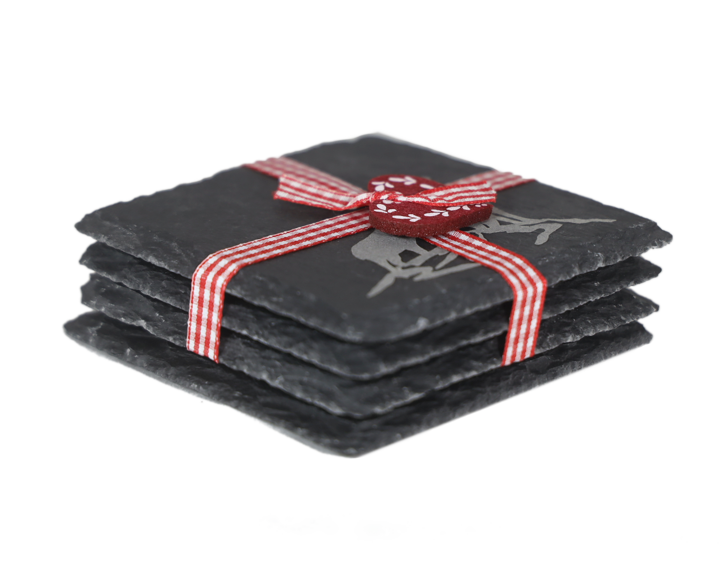 Sottobicchieri in vetro Ibex Slate, set da 4