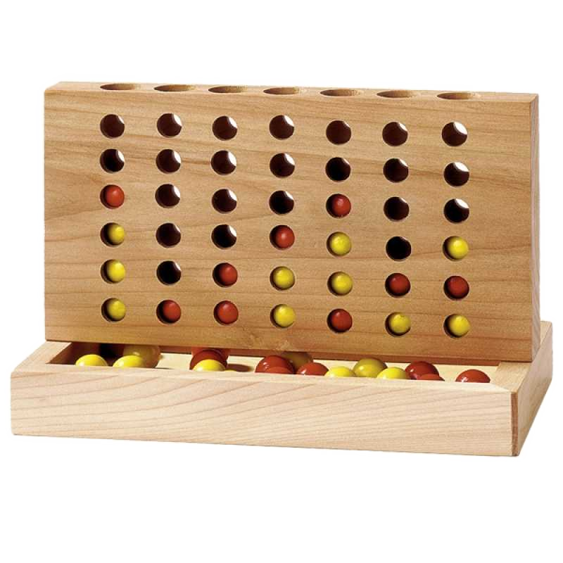 Connect Four game wood