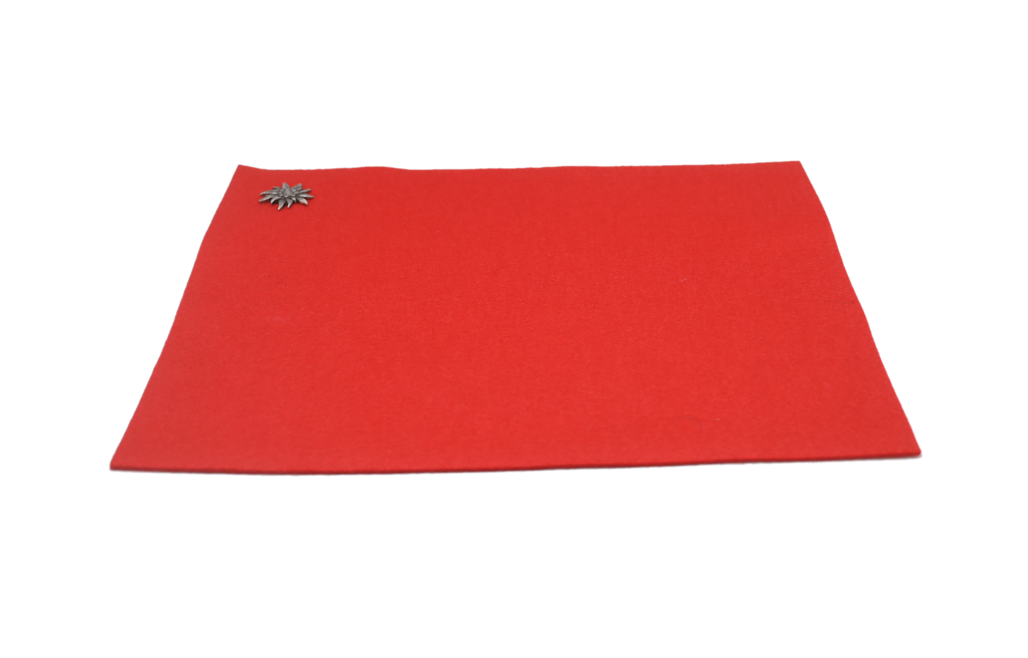 Red wool felt placemat