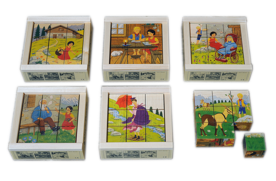 Cube puzzle Heidi 9-piece maple