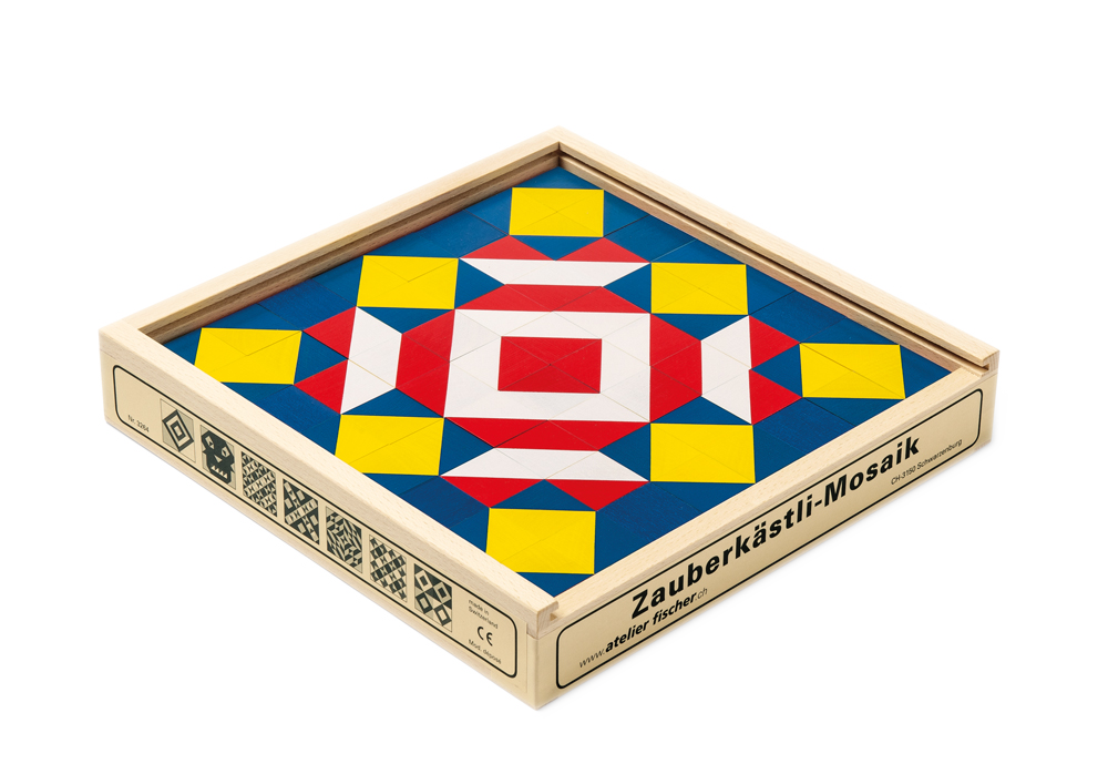 Cube mosaic magic box 64 pieces made of wood (copia)