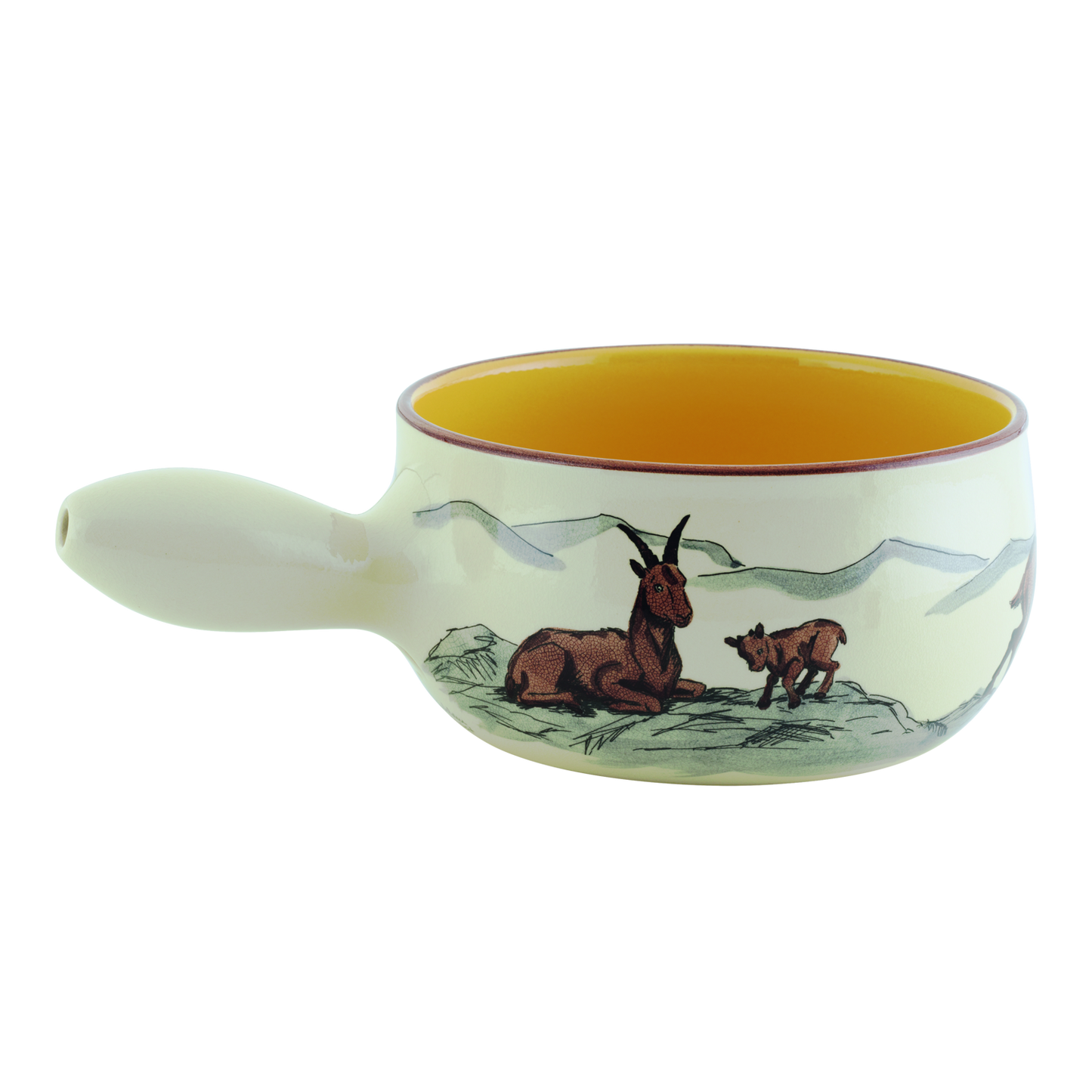 Fondue Caquelon Induktion Steinbock Keramik Ø20cm