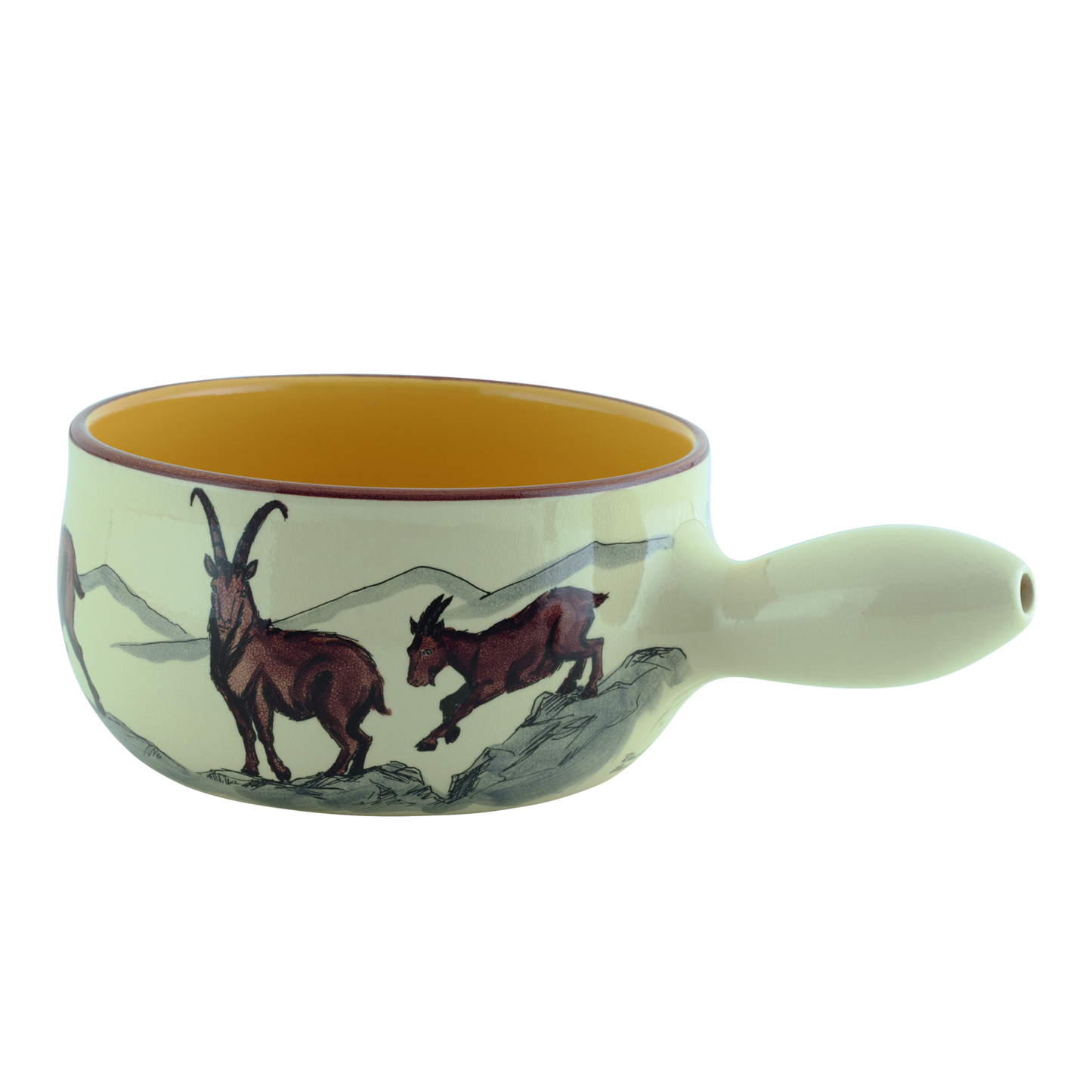 Fondue Caquelon Induktion Steinbock Keramik Ø20cm