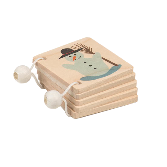 Wooden picture book Winter
