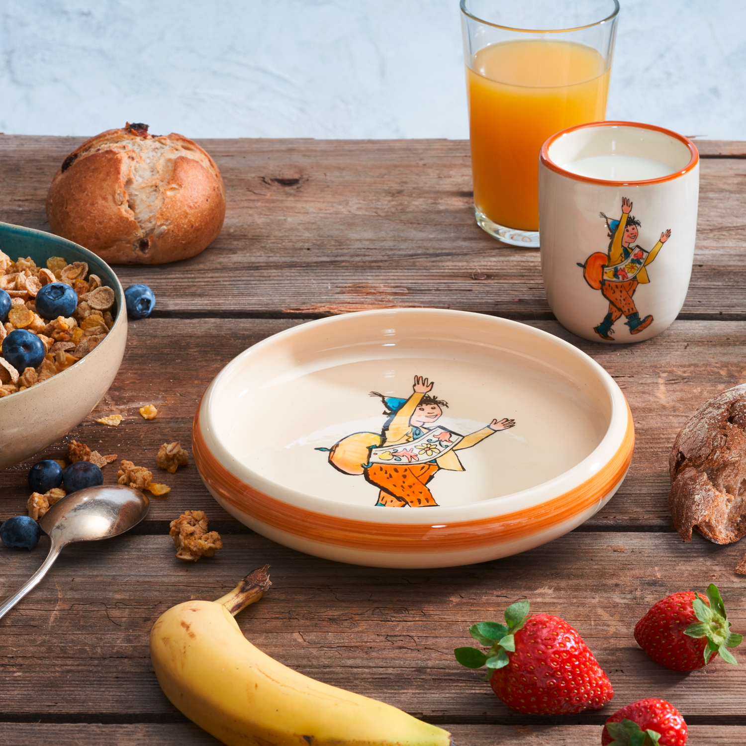 kinderteller kindertasse ursli fruhstuck carigiet swiss keramik 39540