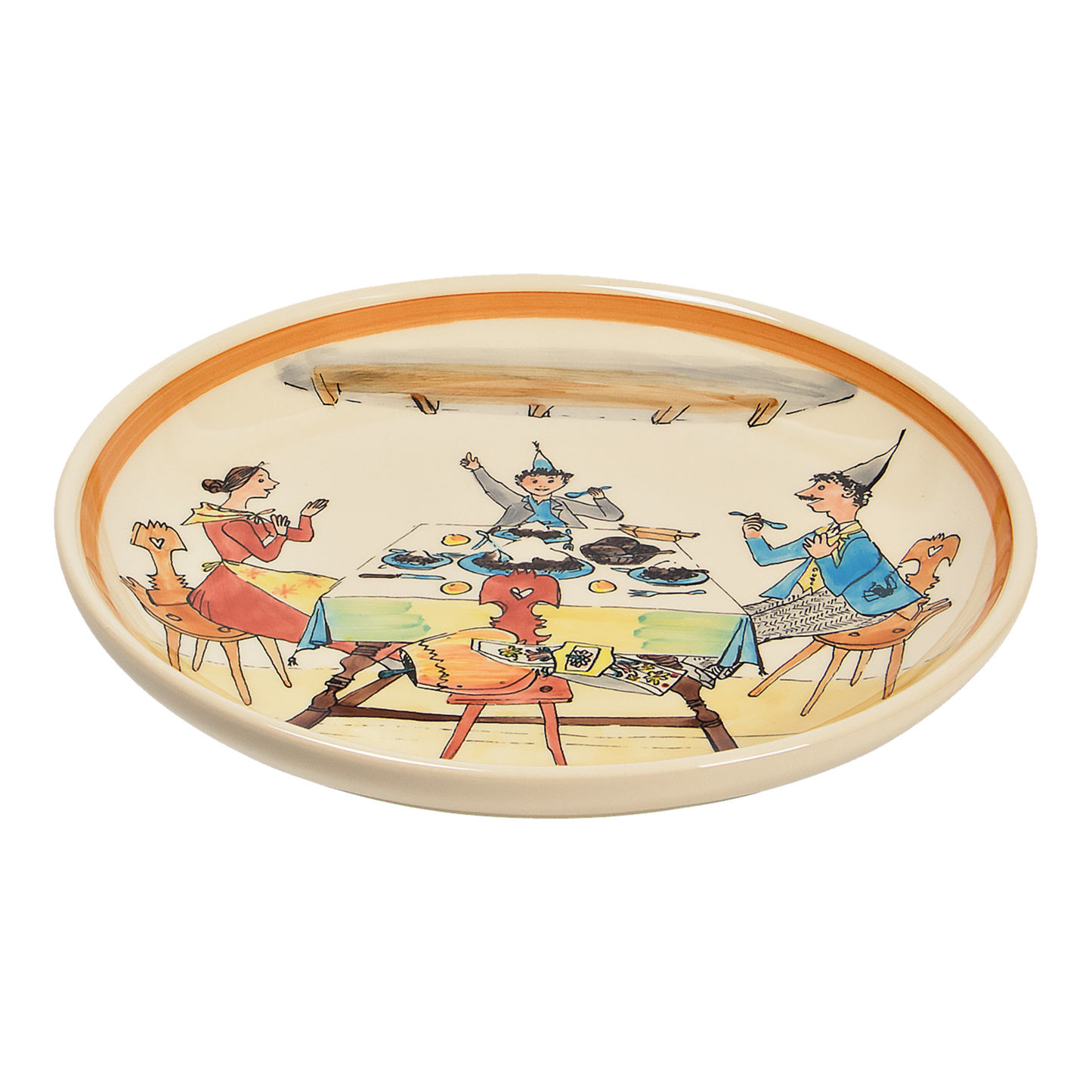 Plate Ursli at the table ceramic 21cm