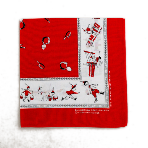 Foulard stampato Schellen-Ursli 53cm