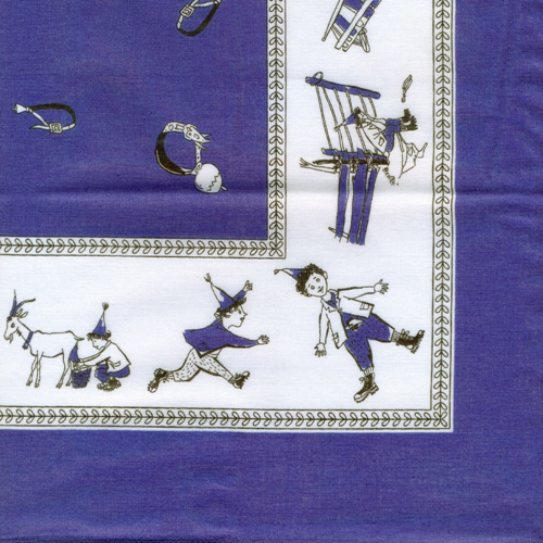 Foulard stampato Schellen-Ursli 53cm