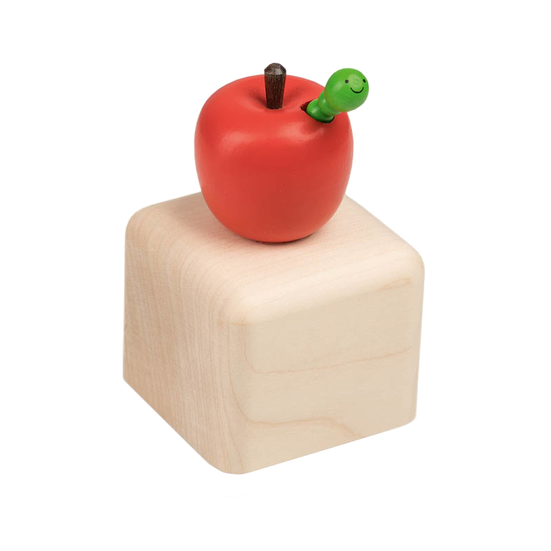 Music Cube Apple with Caterpillar / All Birds...