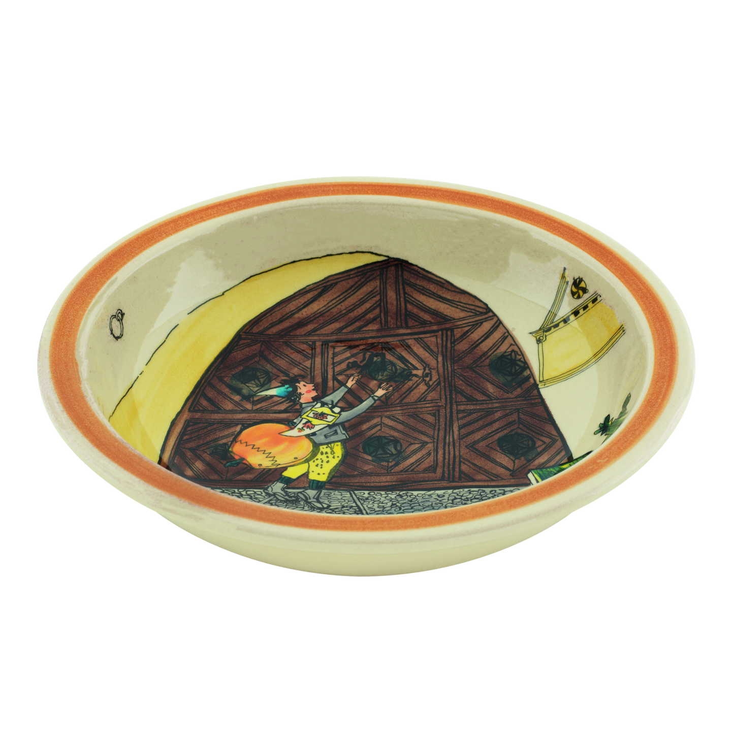 Ursli at the Gate Ceramic Bowl 29cm