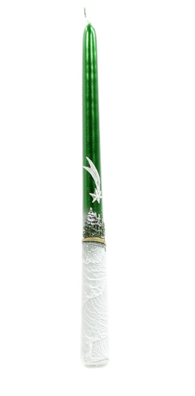 Stabkerze Weihnachten Stern/Baum 30cm