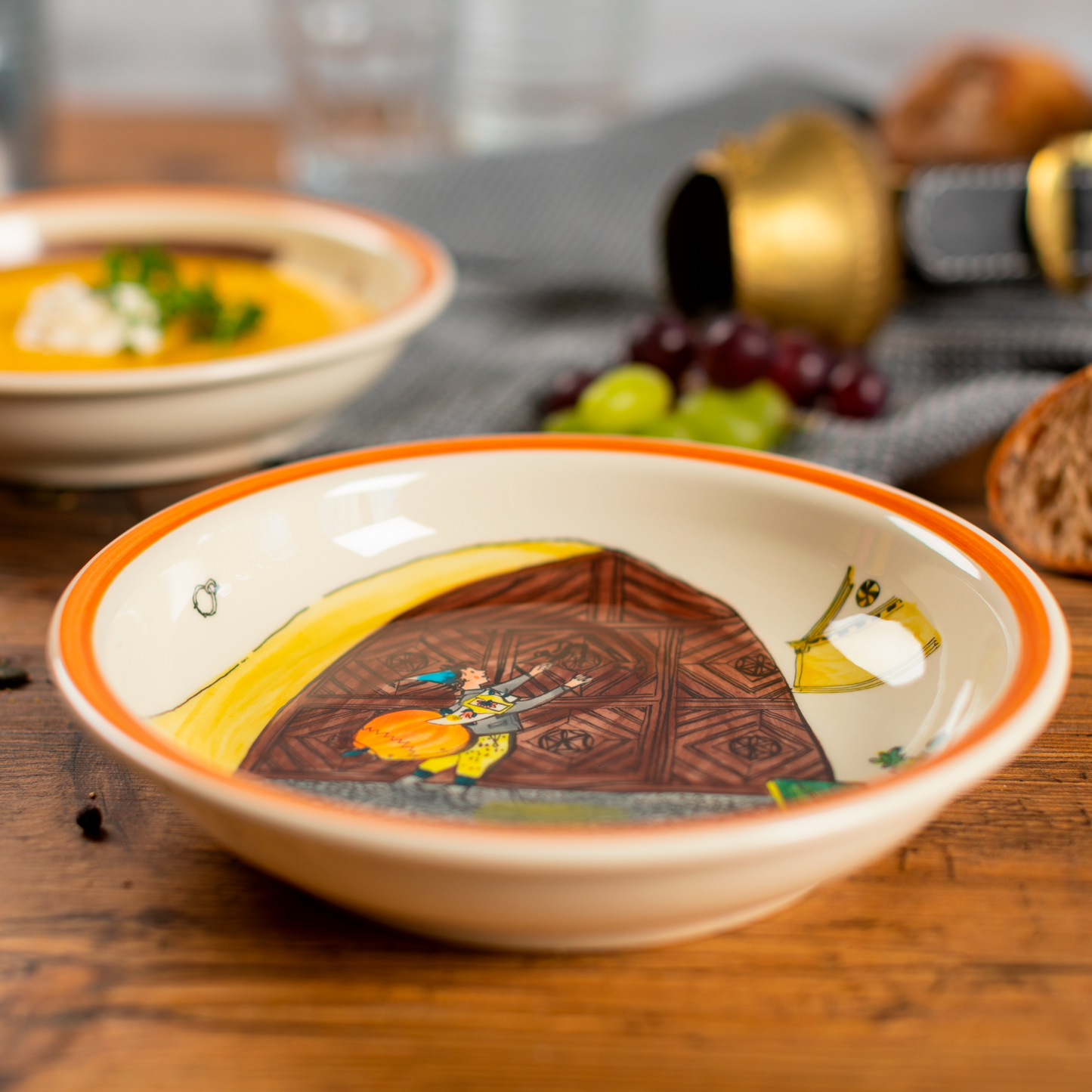 Soup plate Ursli am Tor ceramic 21cm