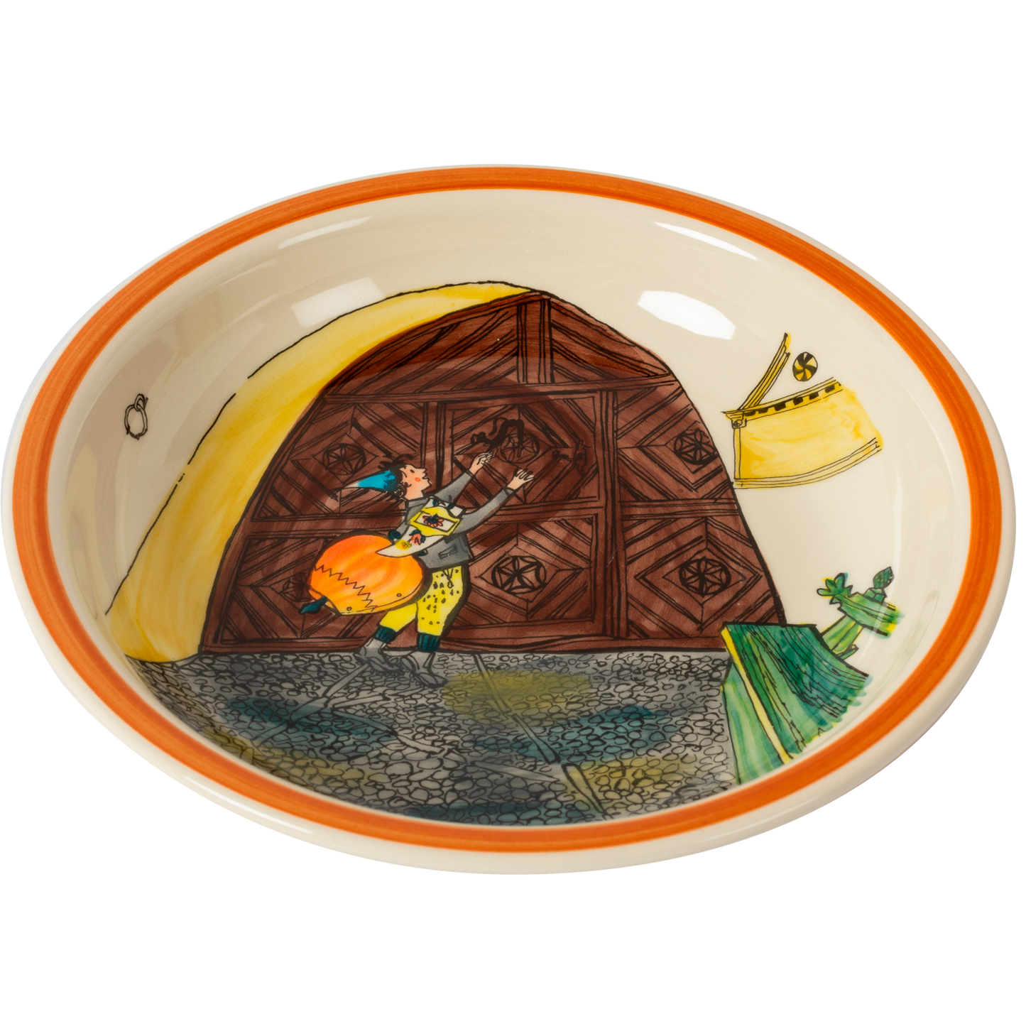 Soup plate Ursli am Tor ceramic 21cm