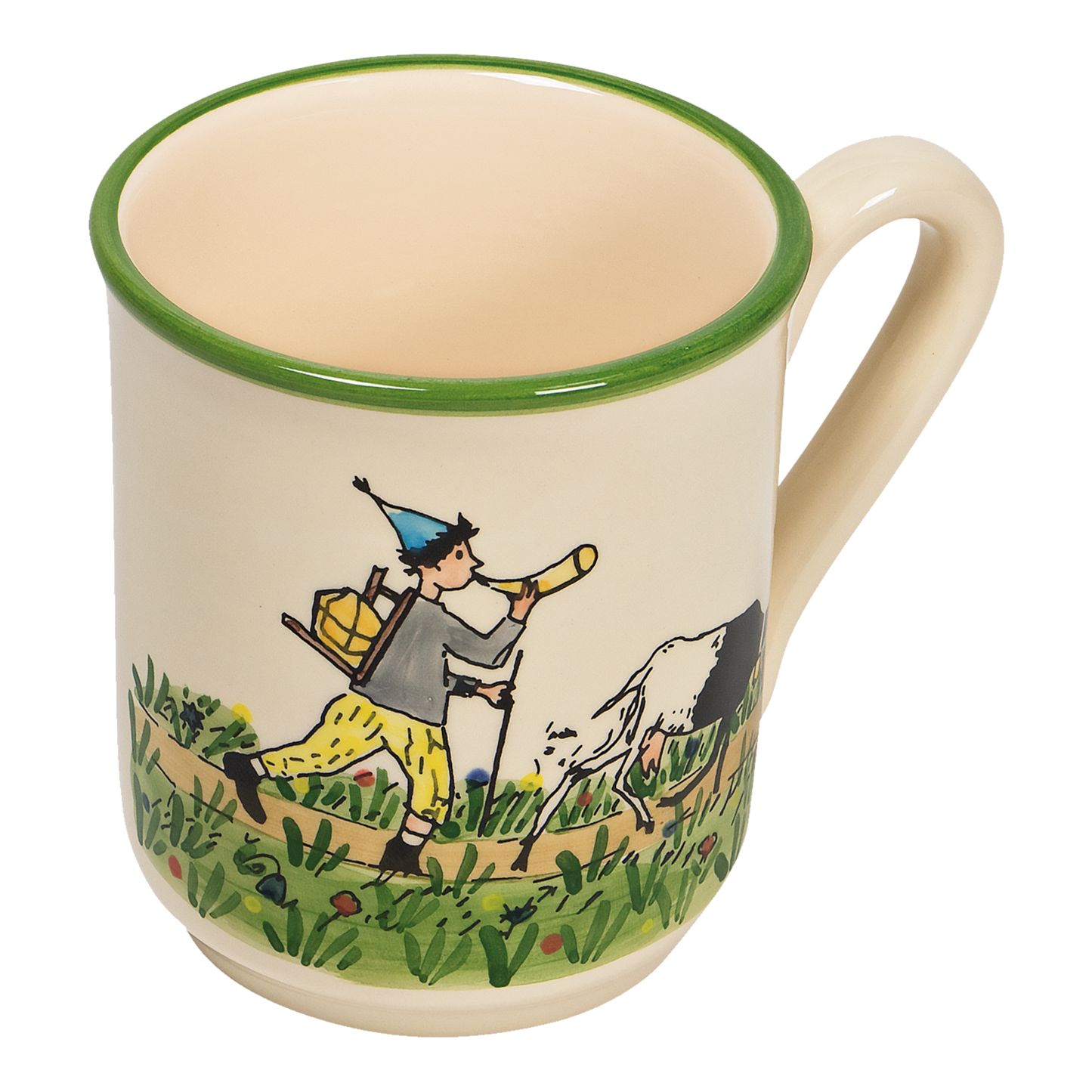 Henkeltasse Ursli mit Geiss, Keramik 2.5dl