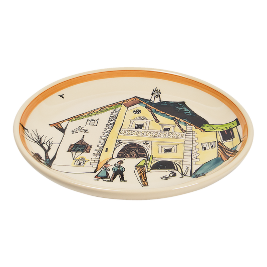 Teller Engadinerhaus Urslis Eltern Keramik 21cm