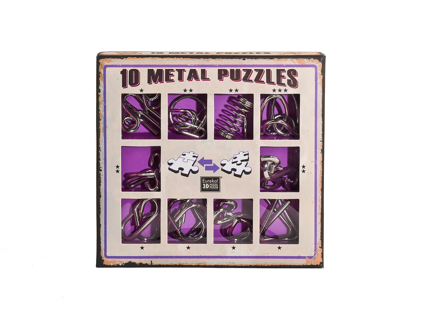 3D metal puzzle set