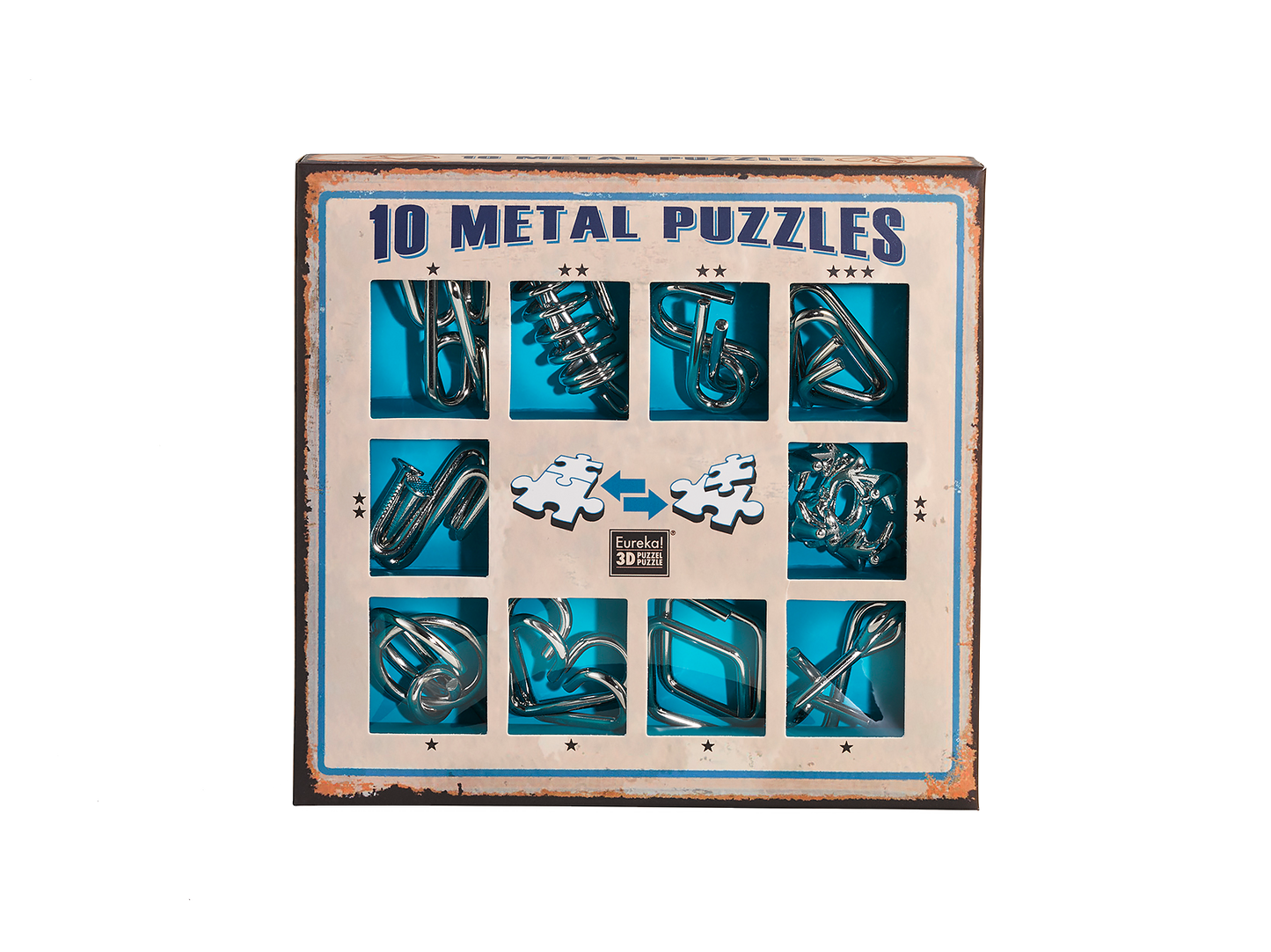 3D metal puzzle set