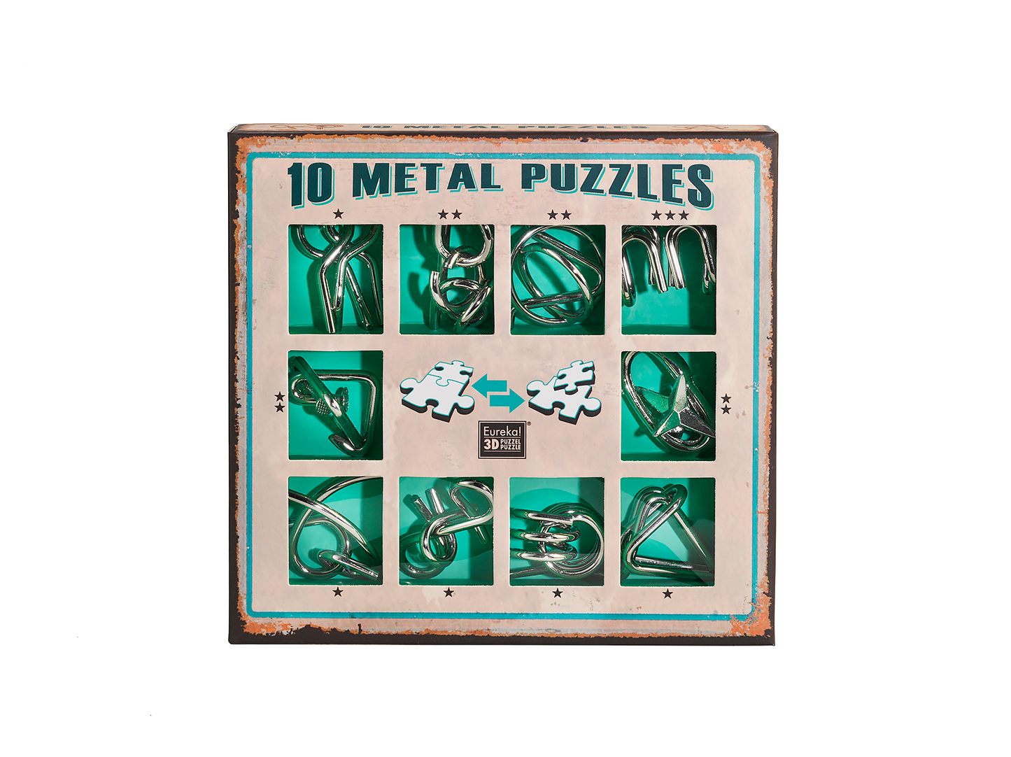 3D metal puzzle set