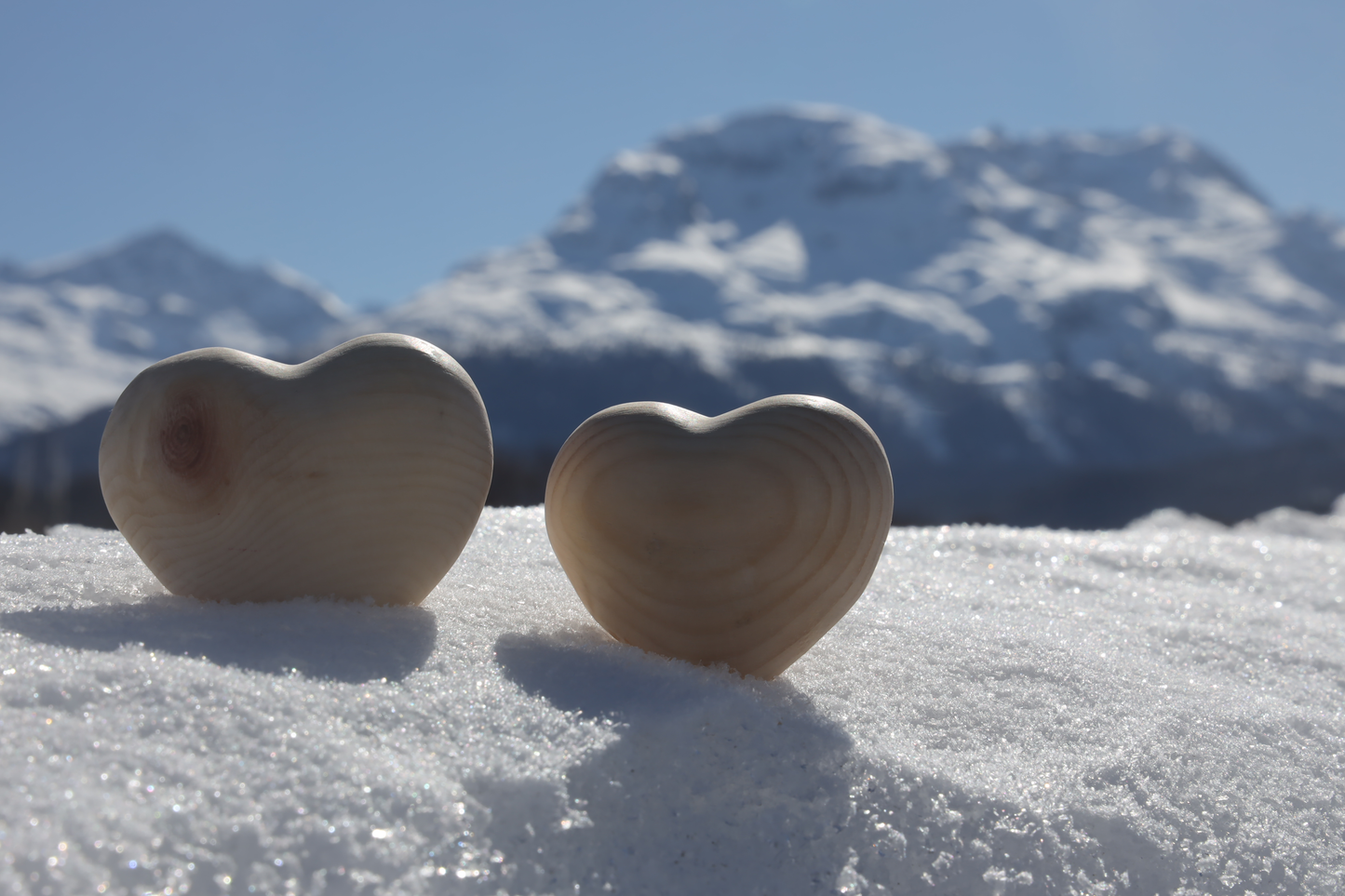 Swiss pine heart hand flatterer