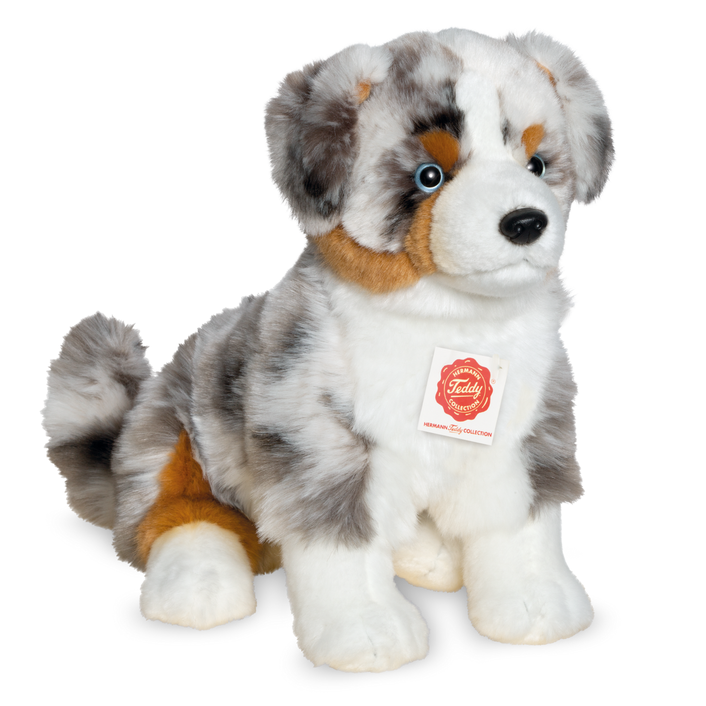 Australian Shepherd Hund sitzend Plüschtier 30 cm