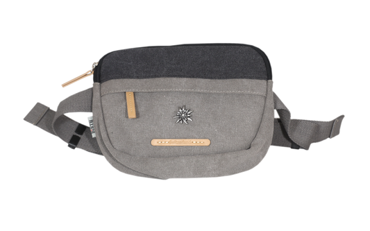 Bauchtasche Canvas grau