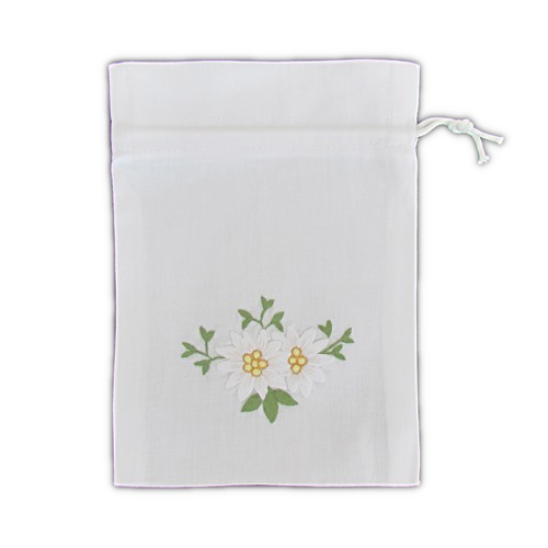 Beutel Bestickt Edelweiss Baumwolle 23.144