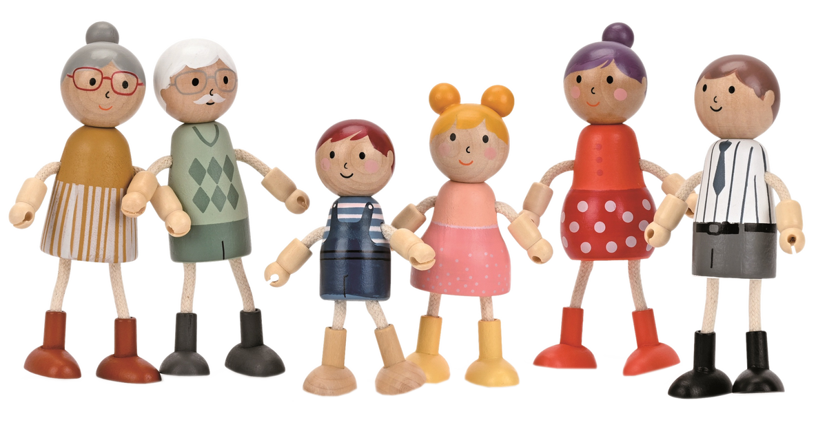Biegepueppchen Familie Holz 550270 1
