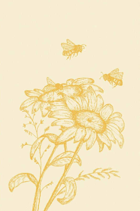 Kitchen Towel Bees&Flowers Cotton