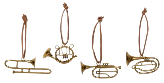 Blasinstrument-Anhänger aus Messing Assort.