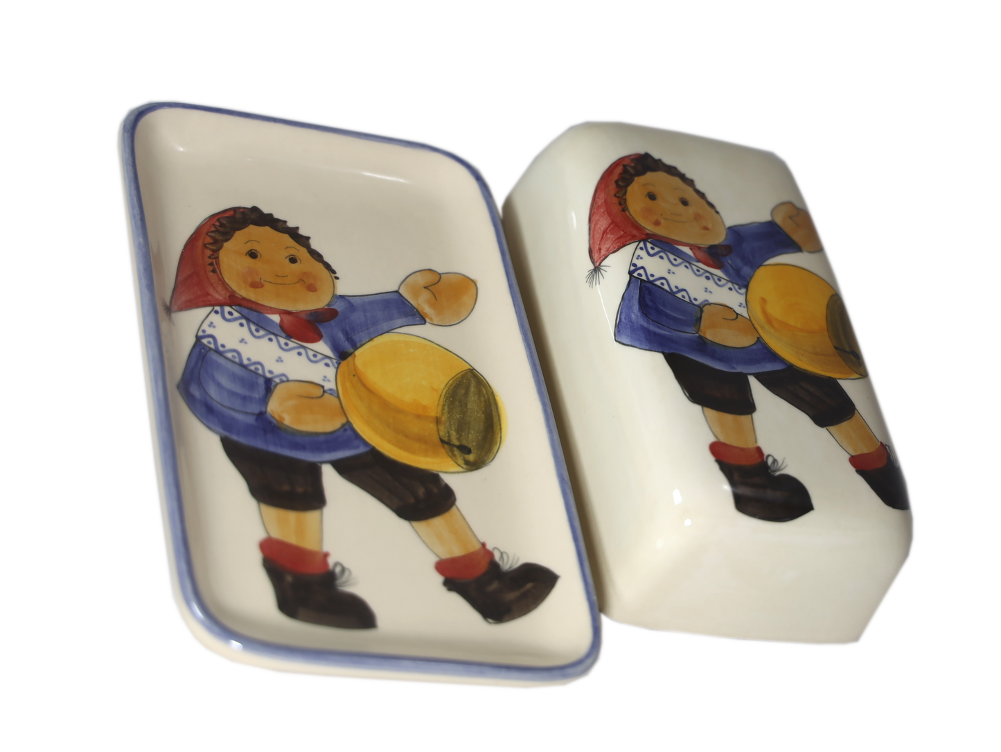 Butterdose Chalandamarz Knabe 2-teilig Keramik