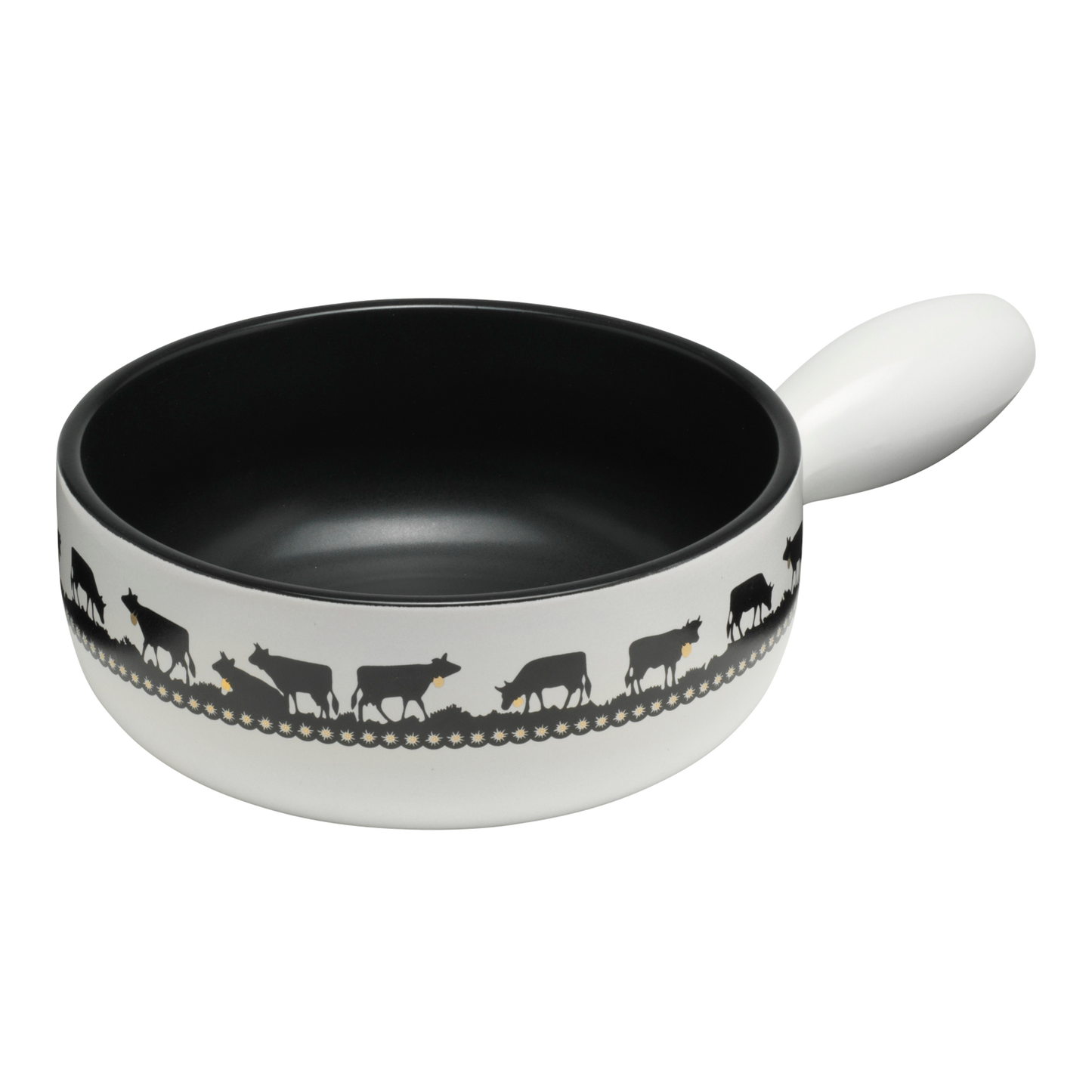 Caquelon Induktion Goldglocken-Kuh Keramik Ø23cm