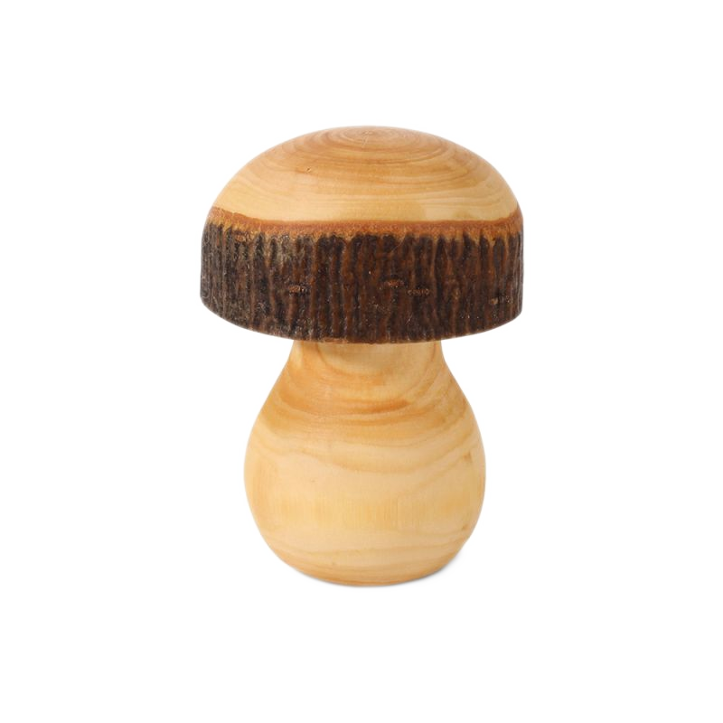 Mushroom decoration made of hardwood