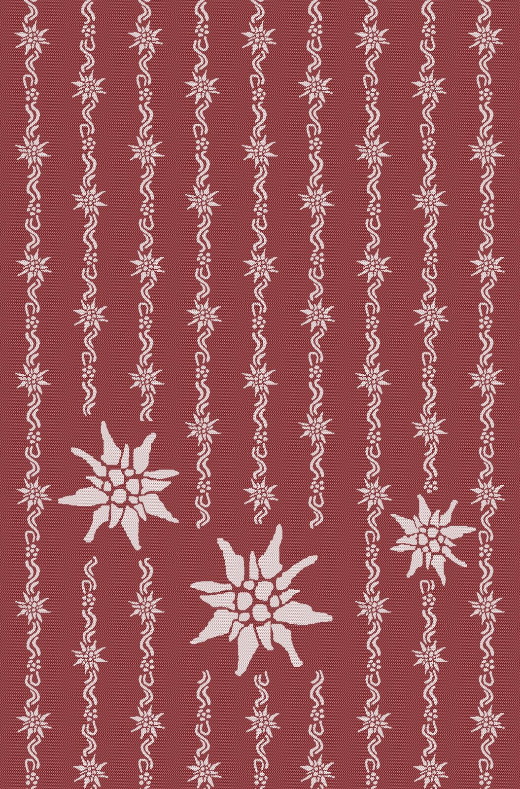 Edelweiss Geschirrtuch Baumwolle bordeaux M586343