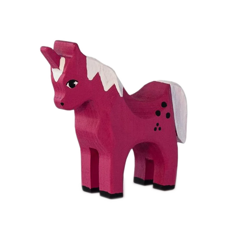 Einhorn Pink Holztier