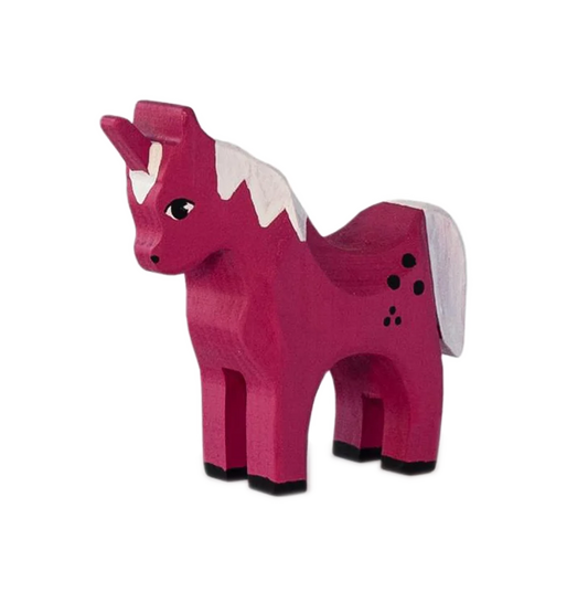 Einhorn Pink Holztier
