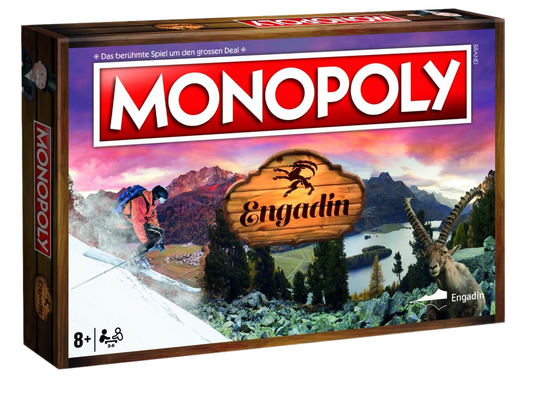 Engadin Monopoly wo das Geld zuhause ist