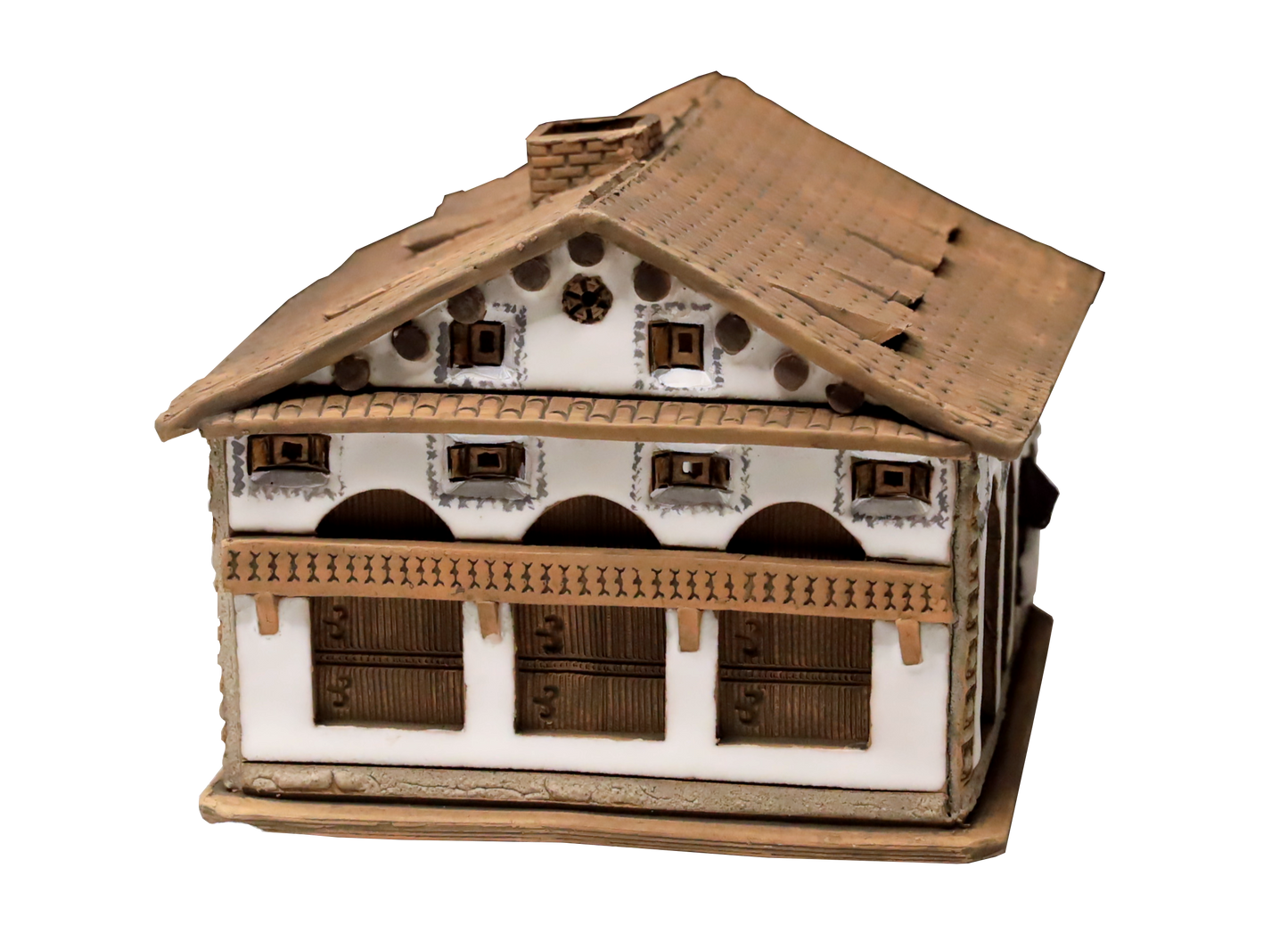 Teelicht Engadinerhaus Chesa Paterna von hinten