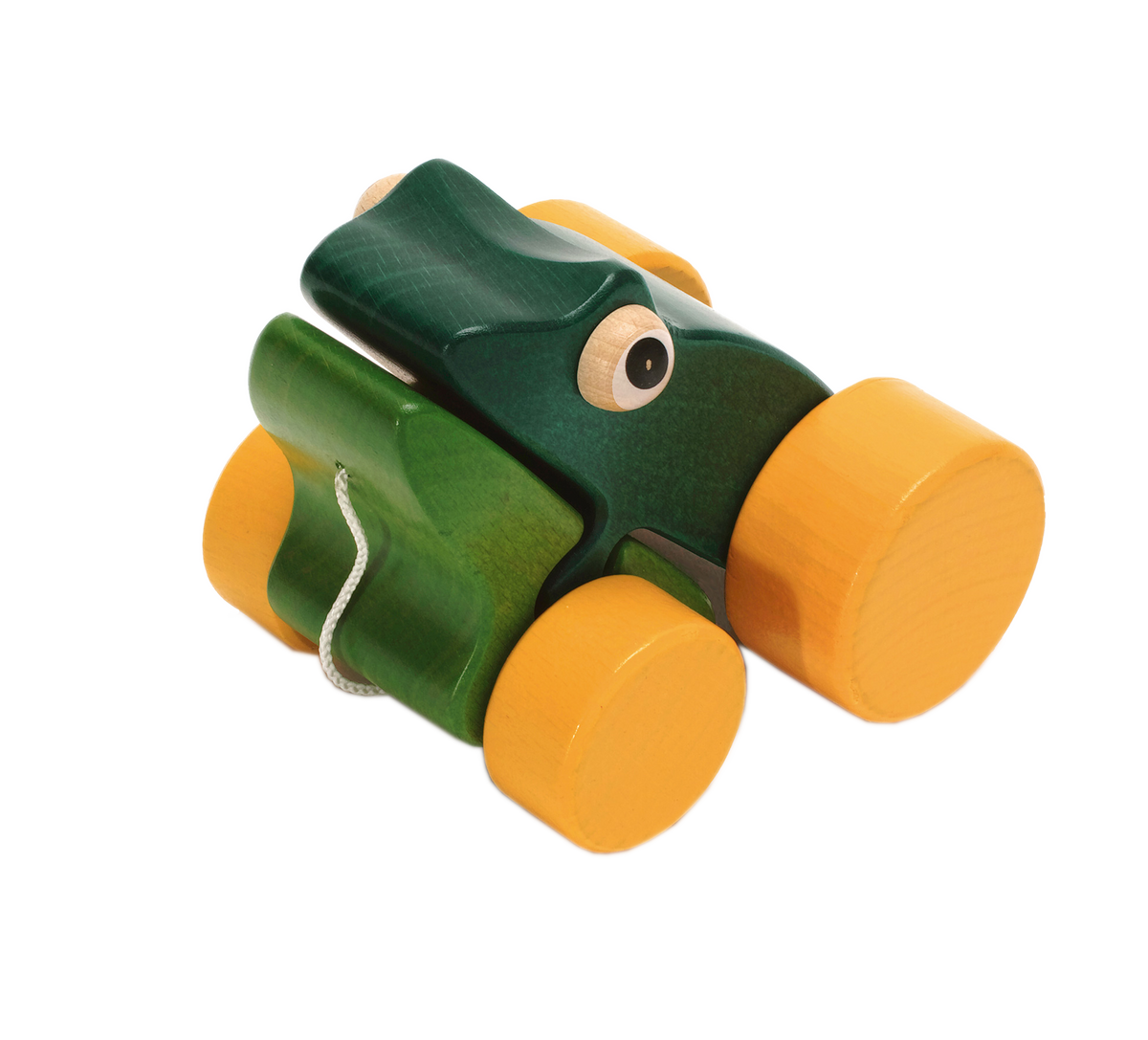 Nachzieh-Frosch Jan aus Holz, klein