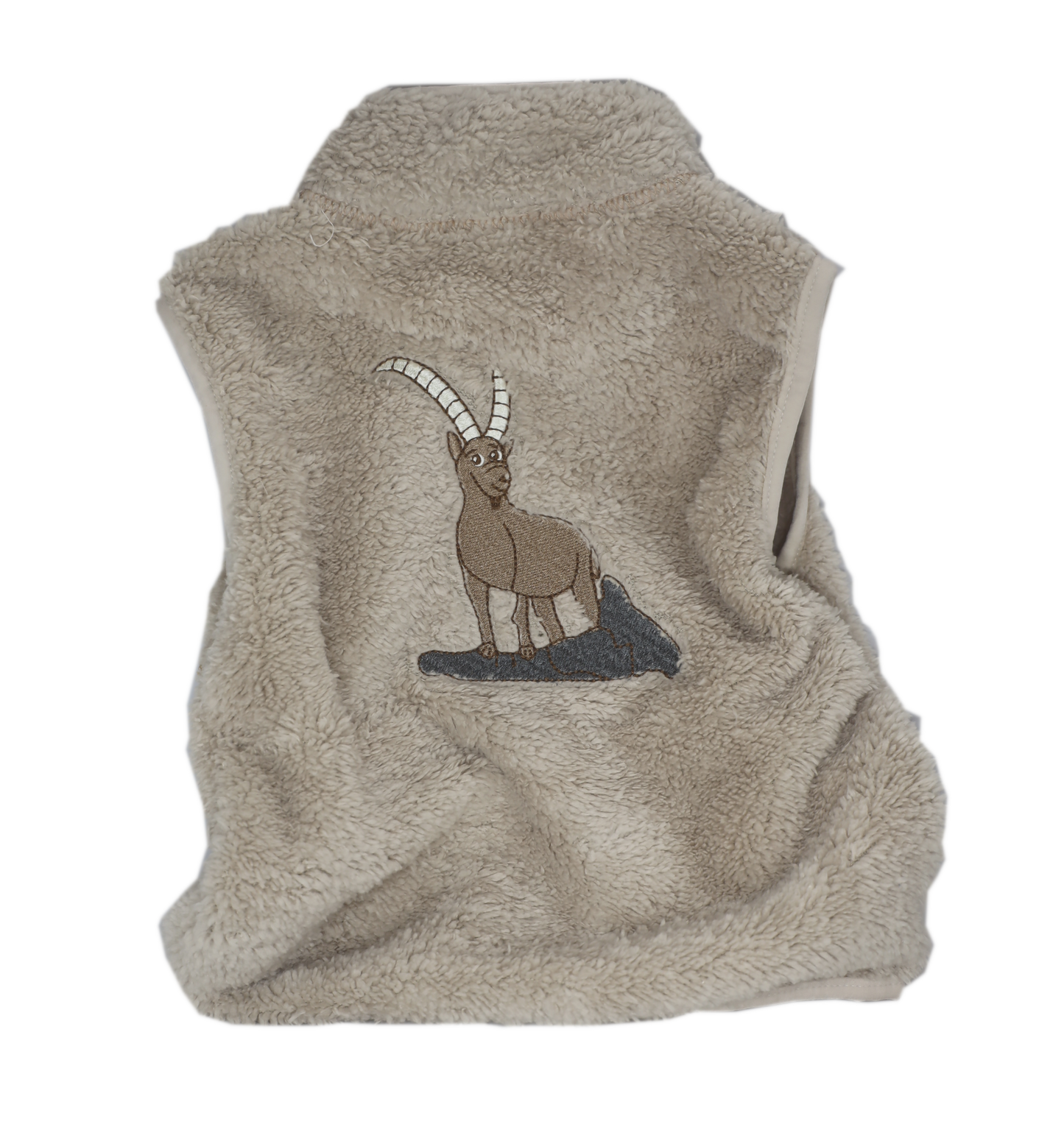 Kinder-Gilet Steinbock beige