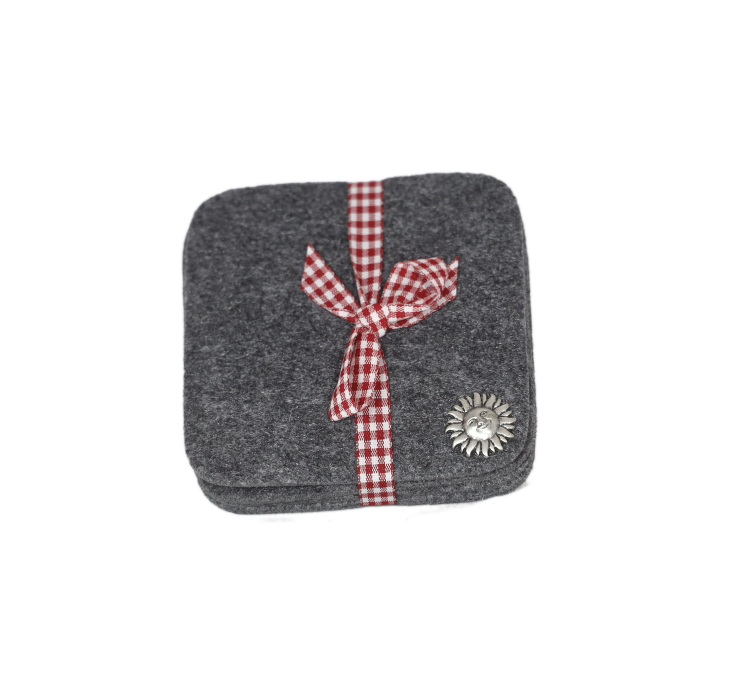 Sottobicchieri in feltro set 4 grigio