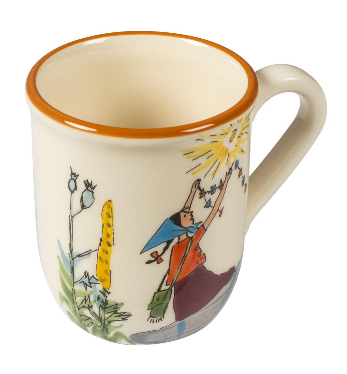 Henkeltasse Flurina auf Fels, Keramik 2.5dl